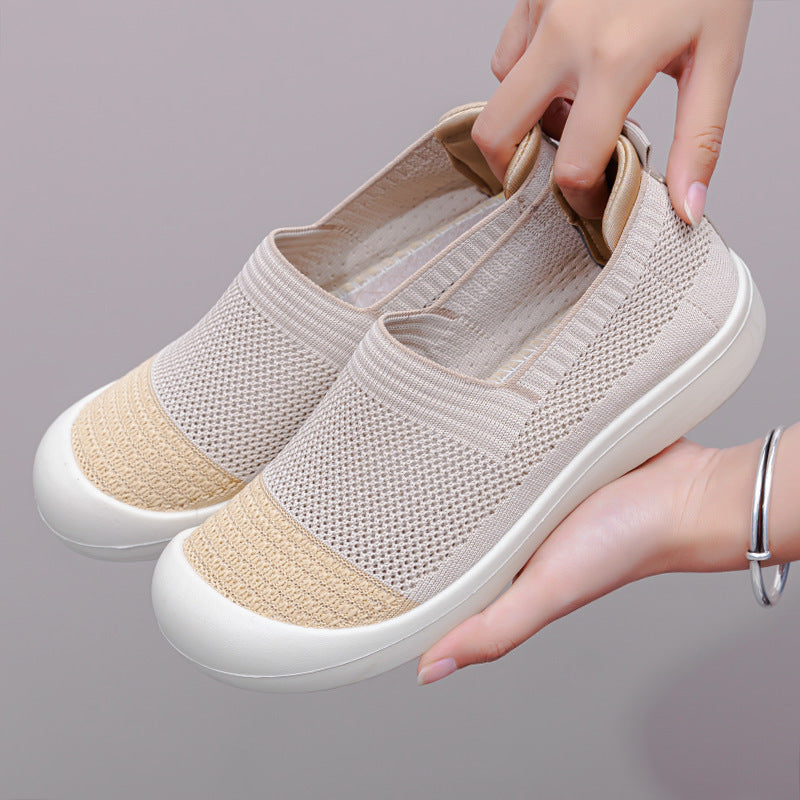 Orthopedic Breathable Mesh Slip-On Shoes – Lightweight Comfort Walking Sneakers