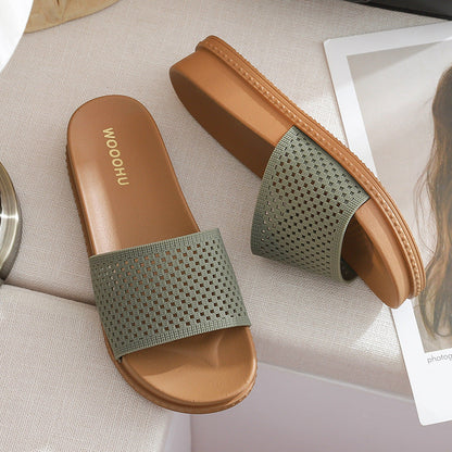 Nerielle | Women’s Orthopedic Perforated Comfort Slide Sandals