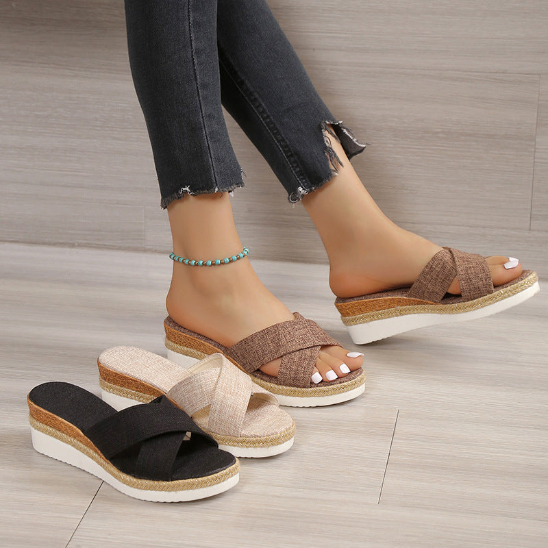 OrthoCare Hemp Wedge Sandals - Summer Uniqueness