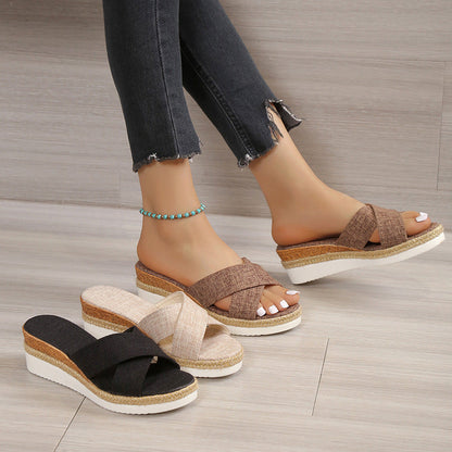 OrthoCare Hemp Wedge Sandals - Summer Uniqueness