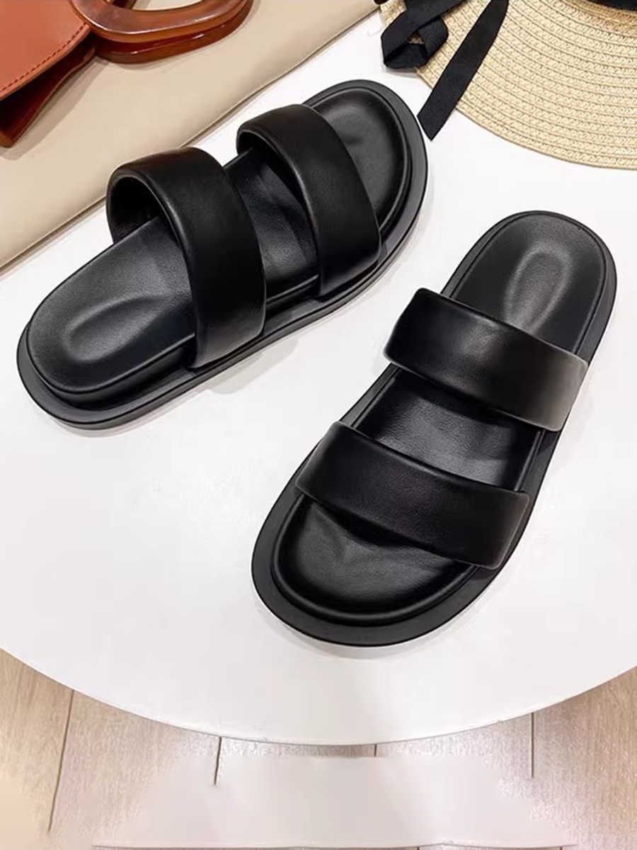 Lorienne | Women’s Orthopedic Double Strap Comfort Slide Sandals