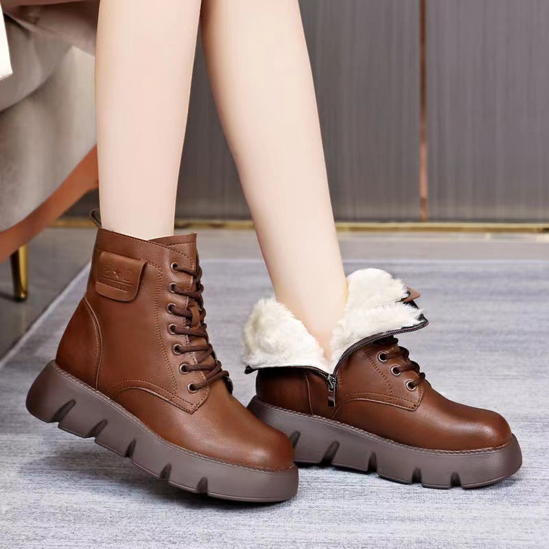 Marissa | Orthopedic Foldable Fur Chunky Winter Boots