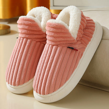 Lala | Orthopedic Plush Corduroy Indoor Slippers – Warm Comfort for Home
