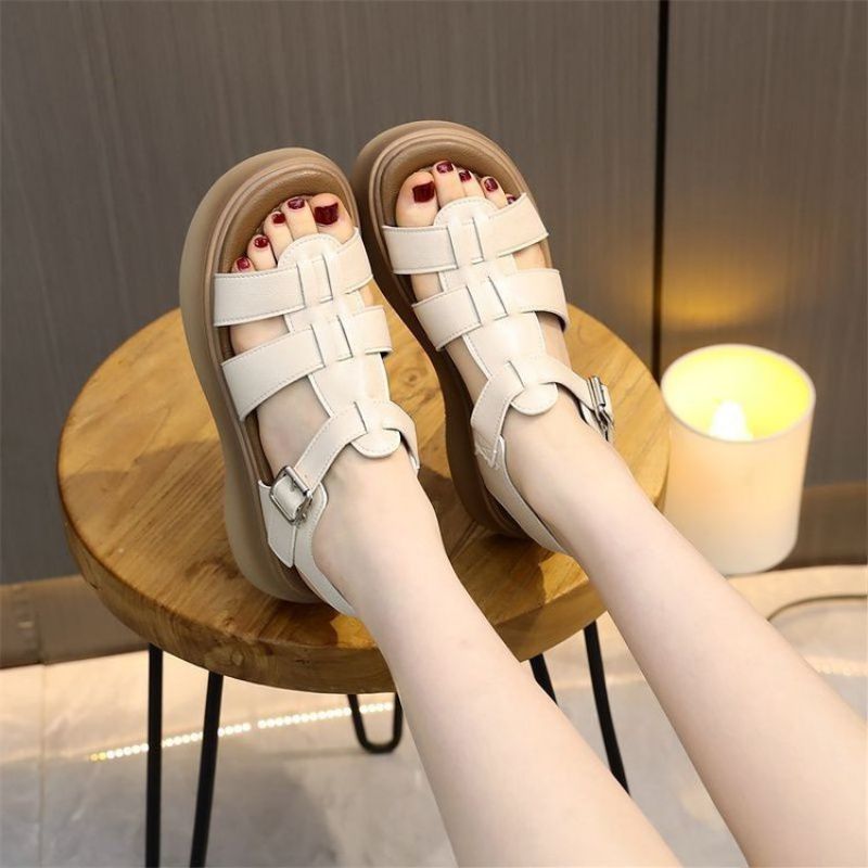 OrthoCare | Chunky Platform Buckle Strap Sandals