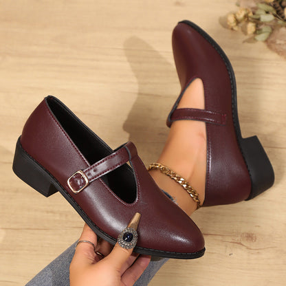 OrthoCare Women's Pointed Toe Buckle Shoes
