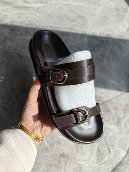 Dove | Women’s Orthopedic Double Buckle Slide Sandals