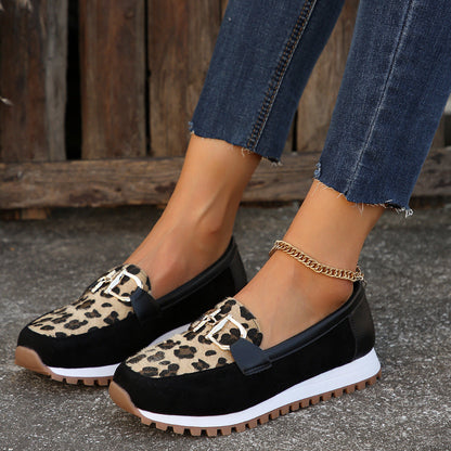 Isabeau | Women’s Orthopedic Leopard Print Slip-On Sneakers
