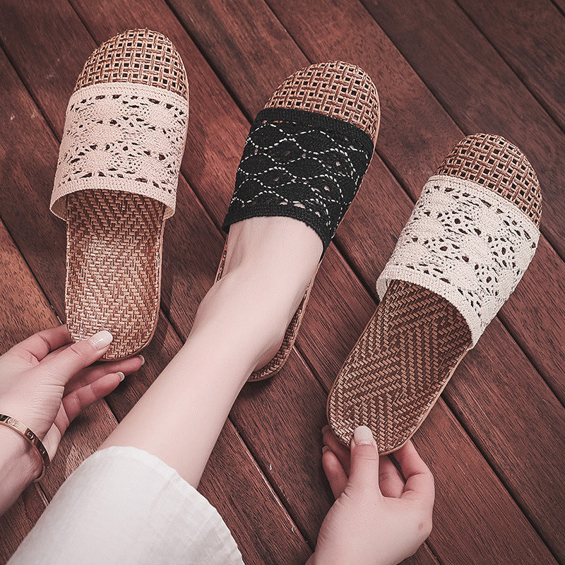 Yuliana | Women’s Orthopedic Woven Comfort Slide Slippers