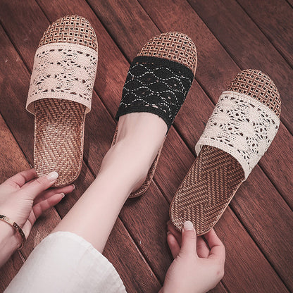 Yuliana | Women’s Orthopedic Woven Comfort Slide Slippers