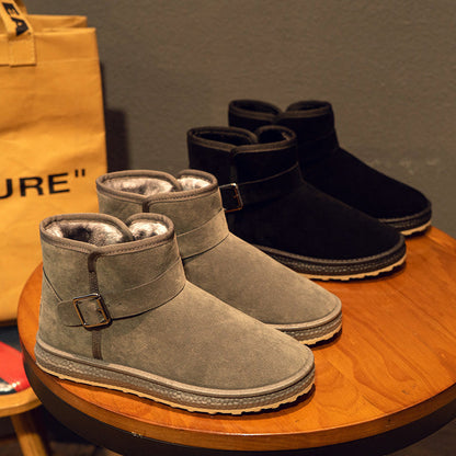 Nadia | Orthopedic Buckle-Strap Fur Suede Winter Boots