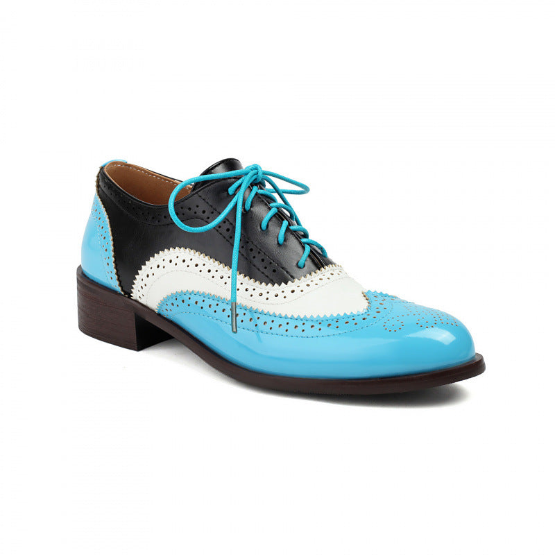 OrthoCare | Colorblock Lace-Up Oxford Shoes