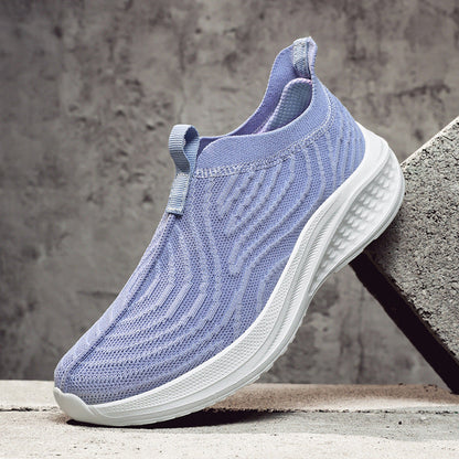 OrthoCare Women’s Mesh Slip-On Sneakers – Breathable Lightweight Walking Shoes