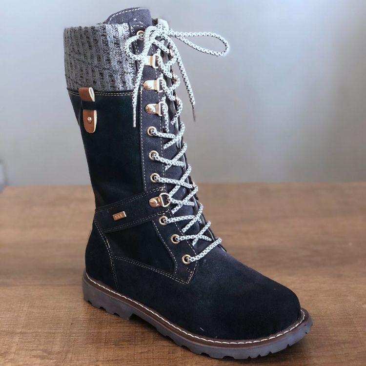 OrthoCare Wool Boots - Low Heel, Side Zip Comfort