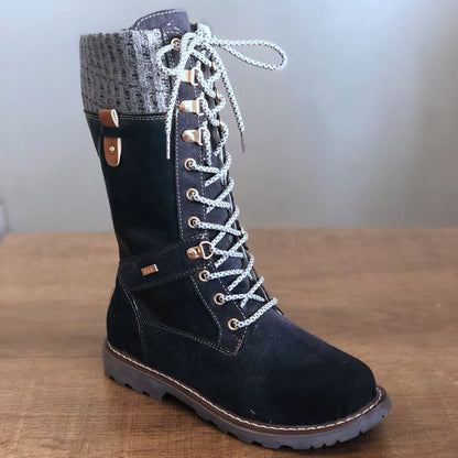 OrthoCare Wool Boots - Low Heel, Side Zip Comfort