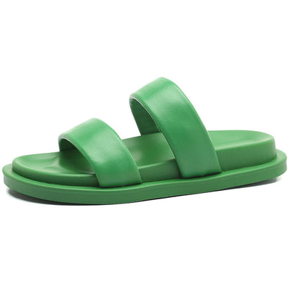 Lorienne | Women’s Orthopedic Double Strap Comfort Slide Sandals