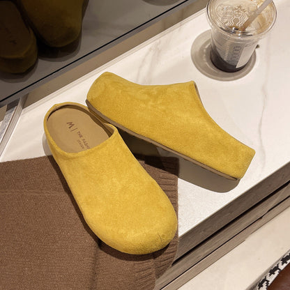 OrthoCare | Cozy Suede Slip-On Mule Slippers
