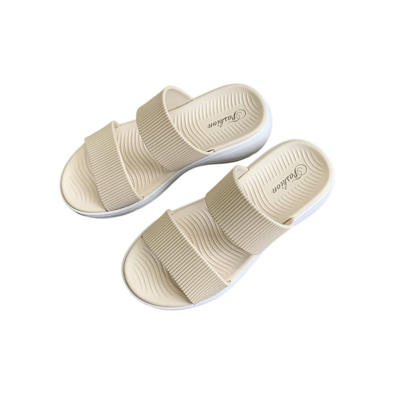 Ivanelle | Women’s Orthopedic Double Strap Platform Slides