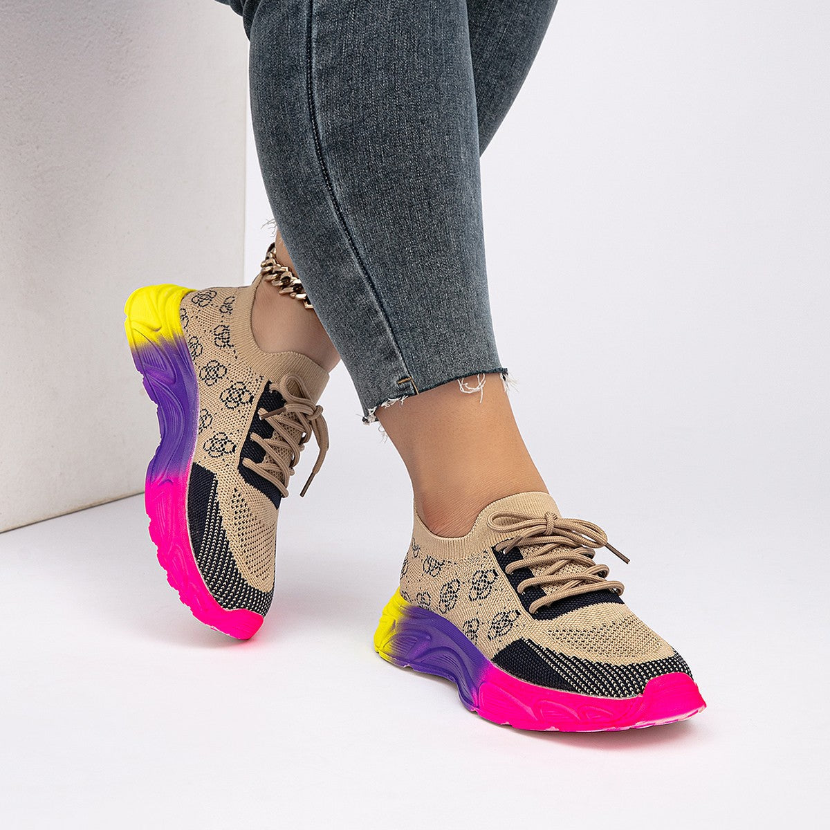 OrthoCare Rainbow Sole Athletic Shoes - Ergonomic Fit