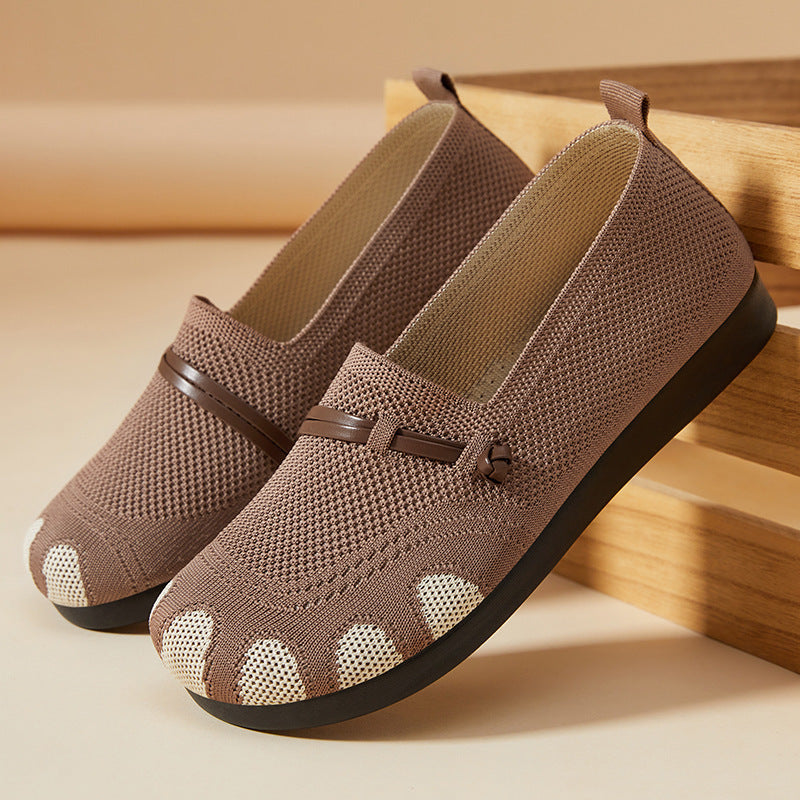 Hazeline | Women’s Orthopedic Breathable Knit Walking Flats