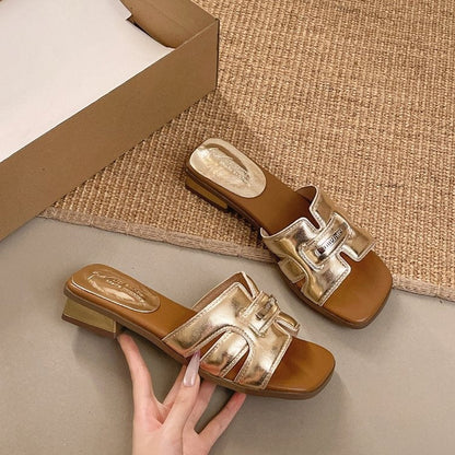 OrthoCare | Triple Strap Buckle Slide Sandals