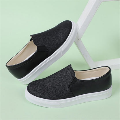 OrthoCare Round-Toe Flat Shoes With Sequins - Unique Elegance