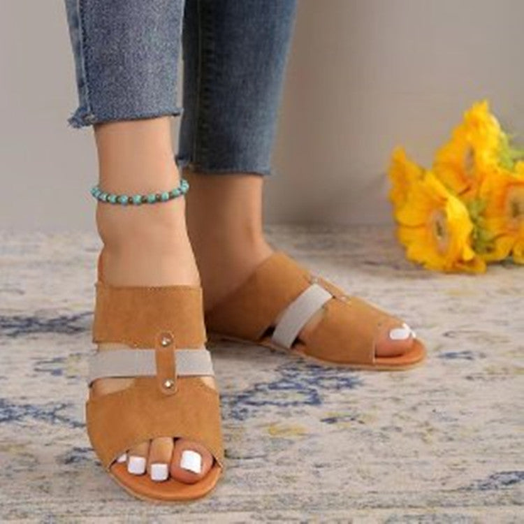 Umbria | Women’s Orthopedic Double Strap Comfort Slide Sandals