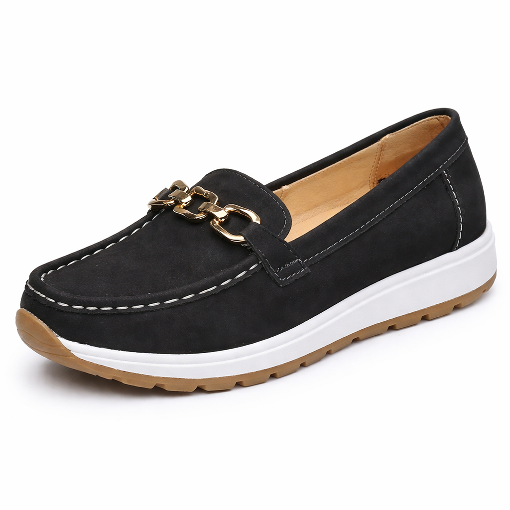 Orthopedic Chain Loafers – Cushioned Slip-On Comfort Walking Shoes