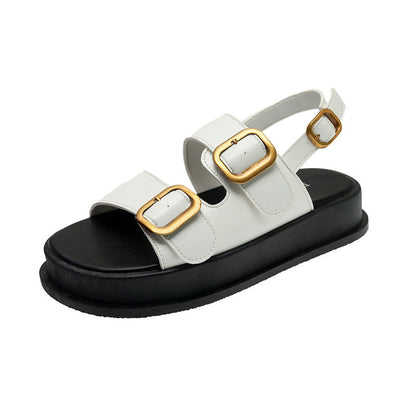 Solara | Women’s Orthopedic Double Buckle Platform Sandals