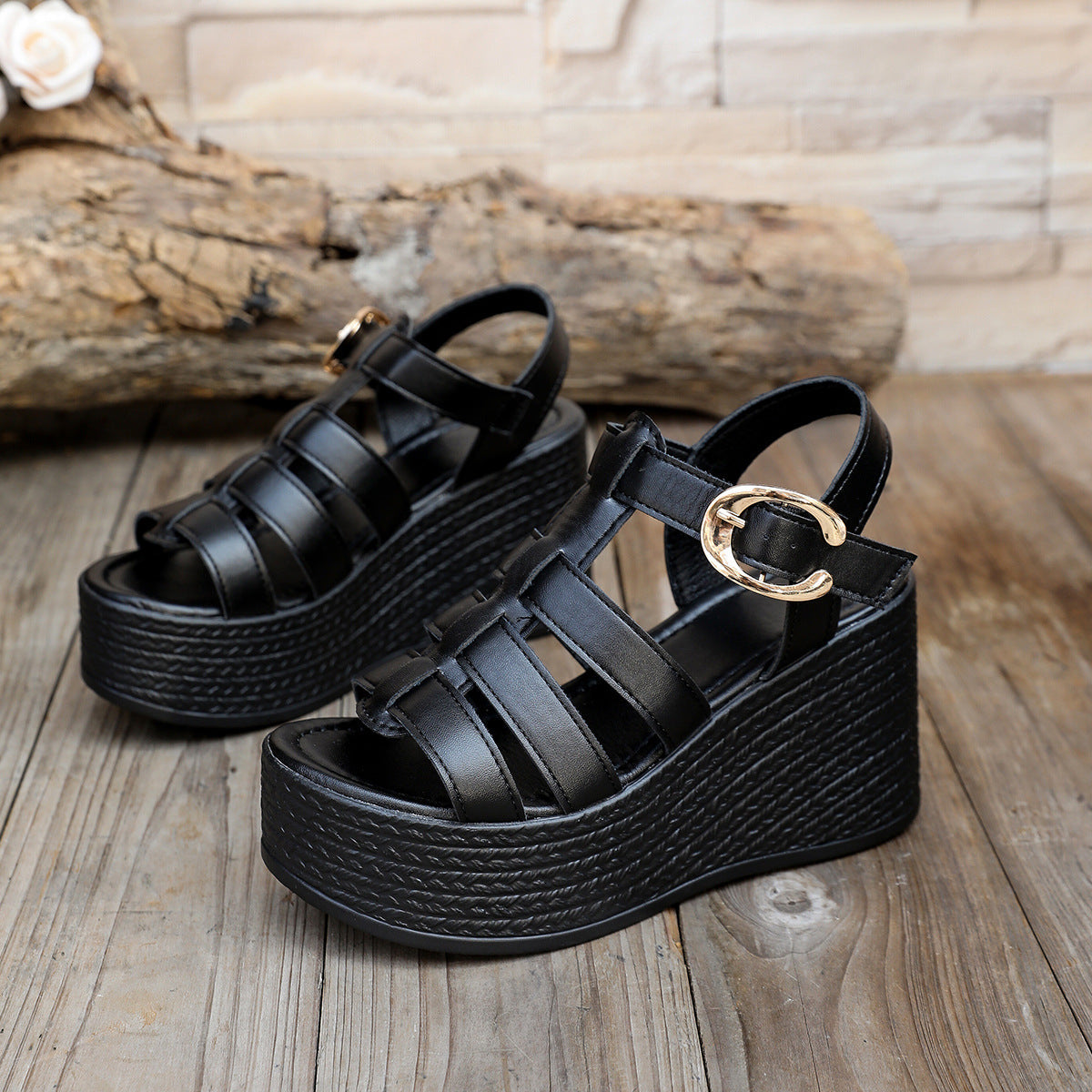 Emberly | Women’s Orthopedic Gladiator Platform Wedge Sandals