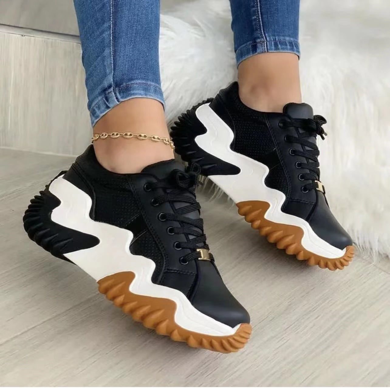 OrthoCare Lace-Up Sport Sneakers - Unique Style And Comfort