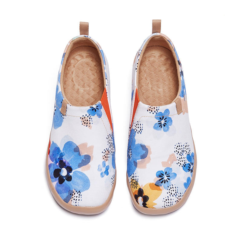 OrthoCare Women’s Boho Printed Slip-On Flats – Lightweight Comfort Casual Shoes