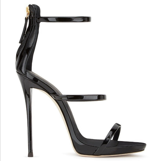 Aurelia™ | Orthopedic Luxury Catwalk Stiletto Heels with Metallic Finish