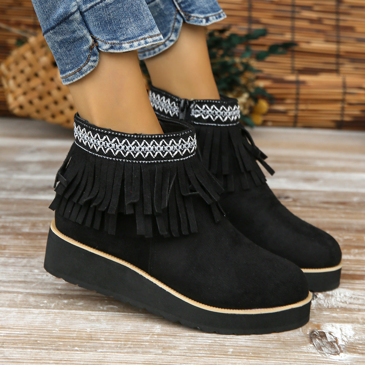 OrthoCare Wedge Bootie - Fringe Comfort Design