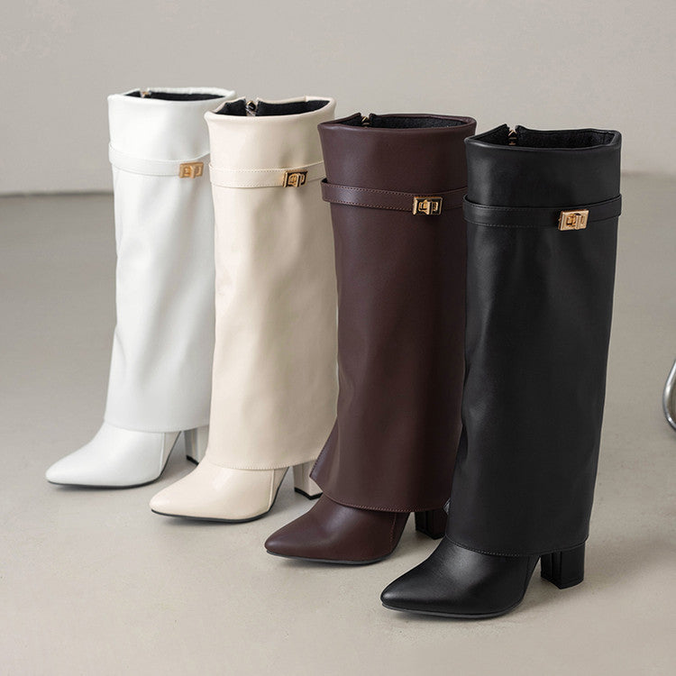 OrthoCare Mid-Calf Boots - Pointed Toe & Buckles