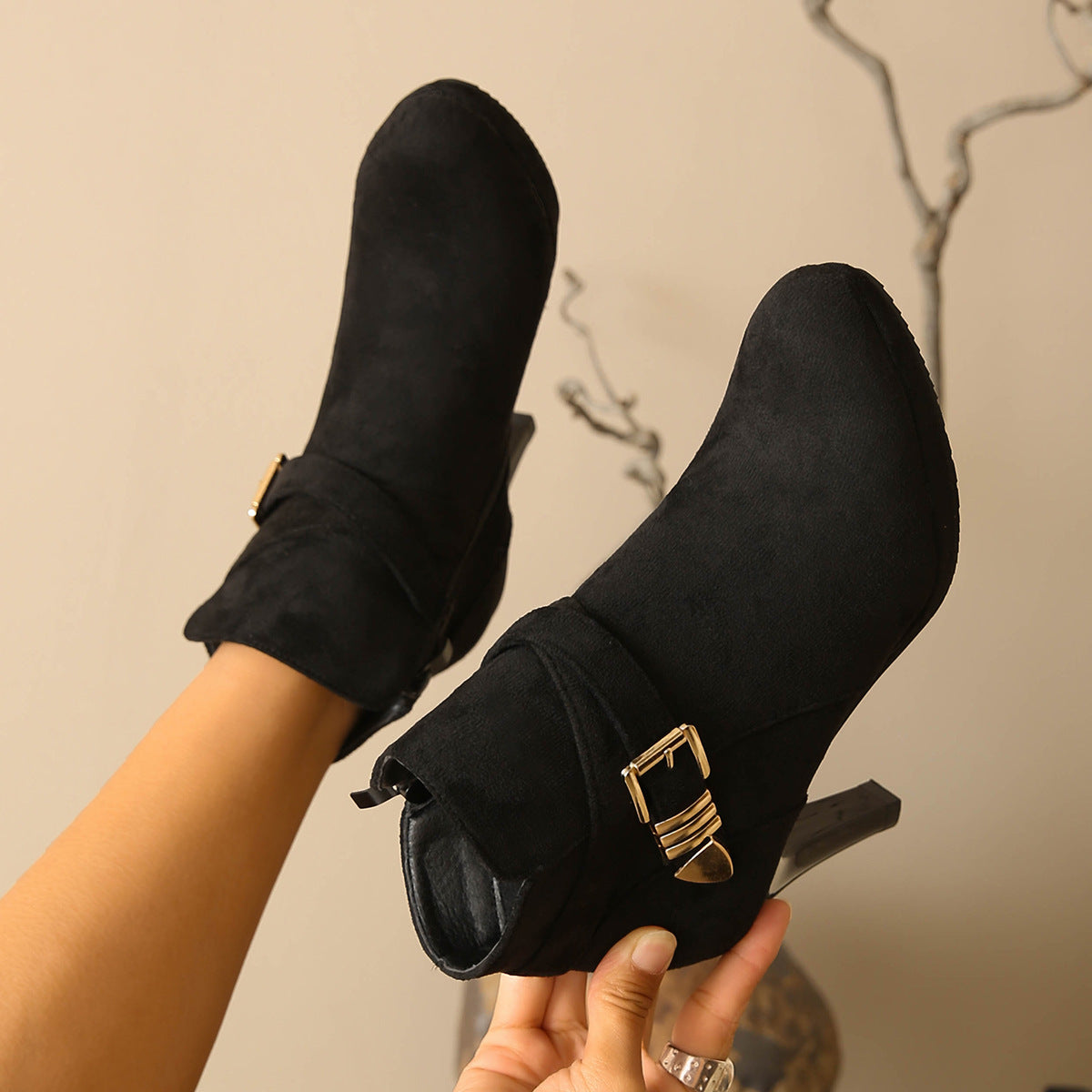 OrthoCare Plus Size Stiletto Boots - Supportive Fit