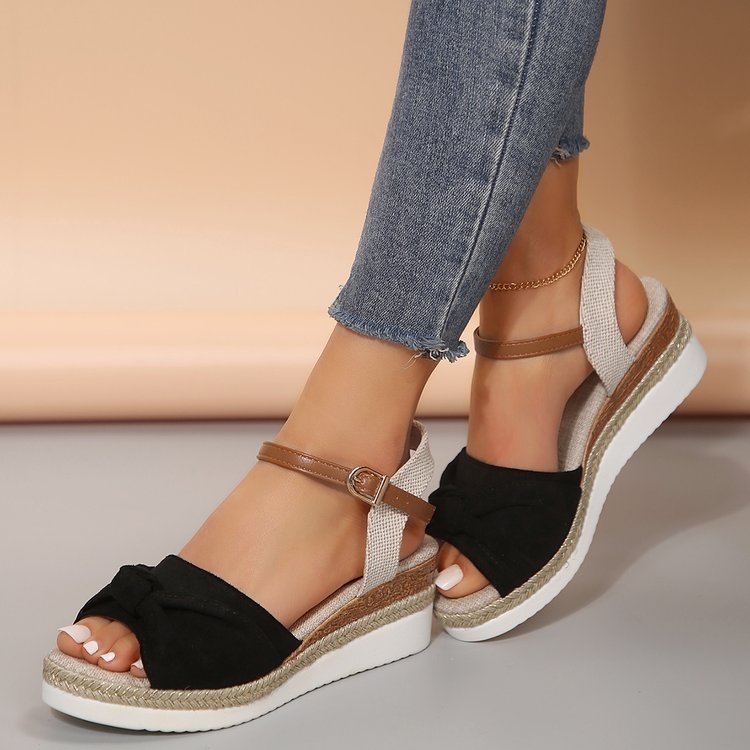 OrthoCare Chunky Sandals With A Bow - Unique Summer Fashion