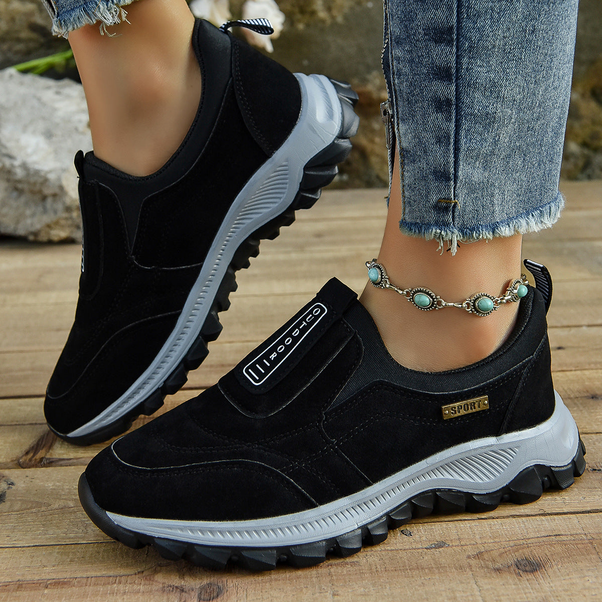 OrthoCare Slip-On Walking Shoes - Supportive Comfort