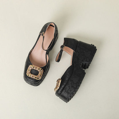 Celinea | Women’s Orthopedic Platform Mary Jane Heels
