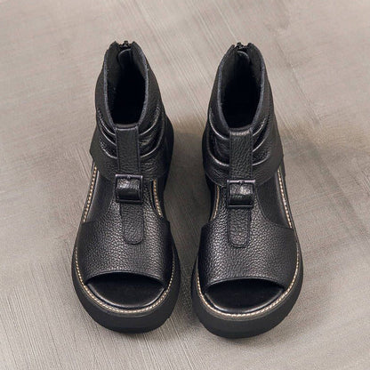 Tianae | Women’s Orthopedic Vintage Peep Toe Ankle Bootie Sandals
