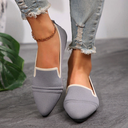 Ilaria | Women’s Orthopedic Pointed Toe Knit Ballet Flats