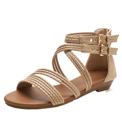 Moonelle | Women’s Orthopedic Boho Gladiator Flat Sandals