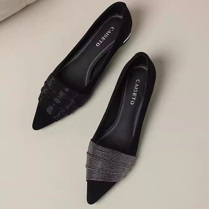 OrthoCare | Pointed Toe Colorblock Ballet Flats