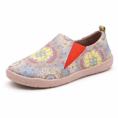 Orthopedic Patterned Slip-On Sneakers – Lightweight Breathable Comfort Walking Shoes