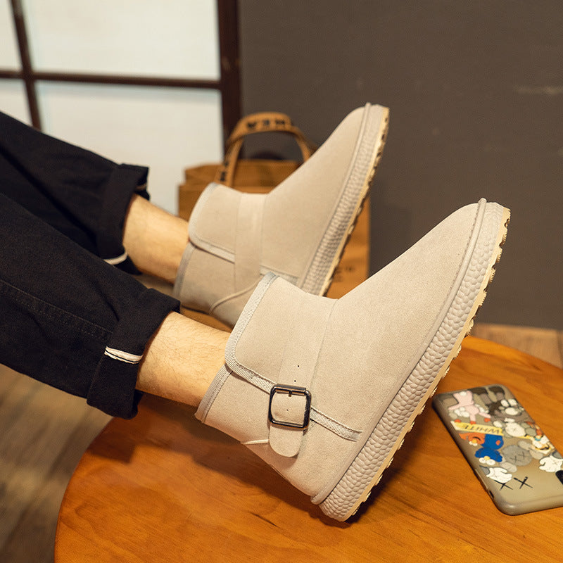 Nadia | Orthopedic Buckle-Strap Fur Suede Winter Boots