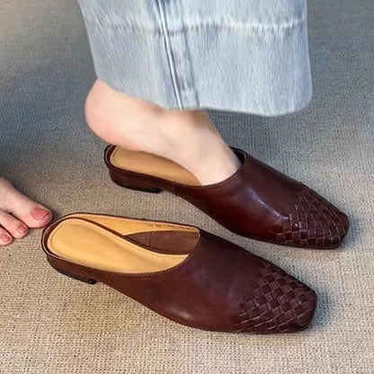 OrthoCare | Woven Toe Slip-On Mule Loafers