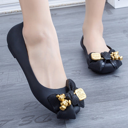 Umaya | Women’s Orthopedic Floral Embellished Ballet Flats