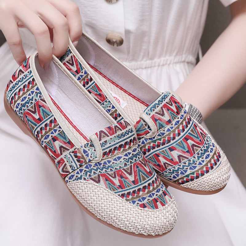 Jovita | Women’s Orthopedic Boho Espadrille Slip-On Flats