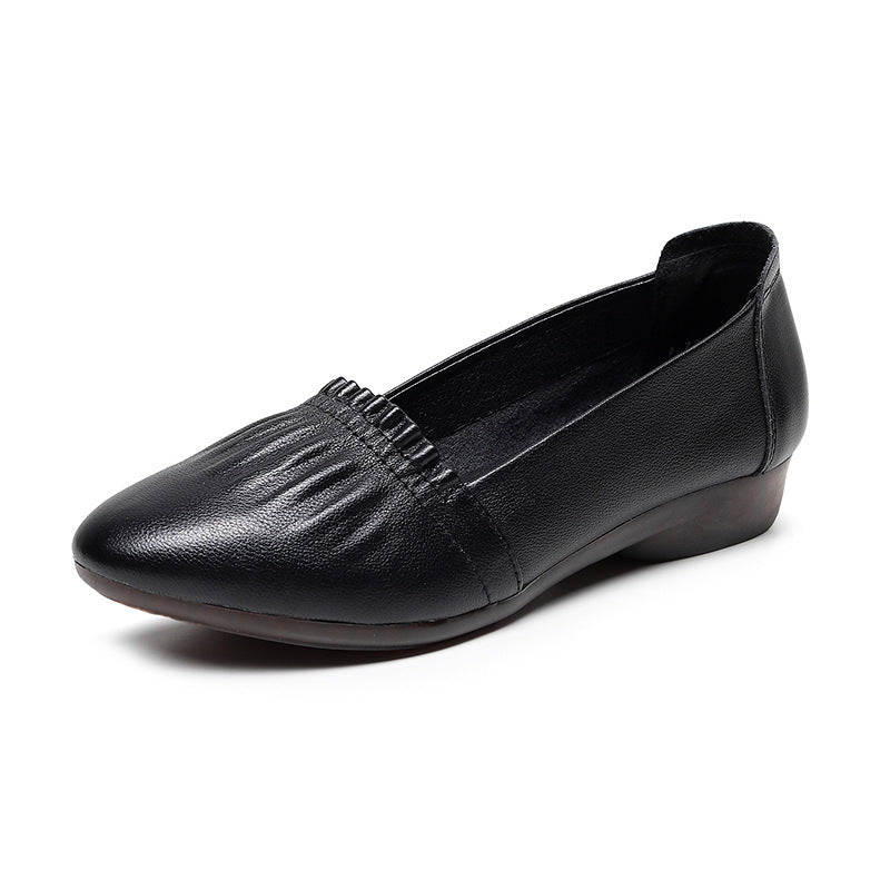 OrthoCare Flat Shoes In Genuine Leather, Unique Elegance