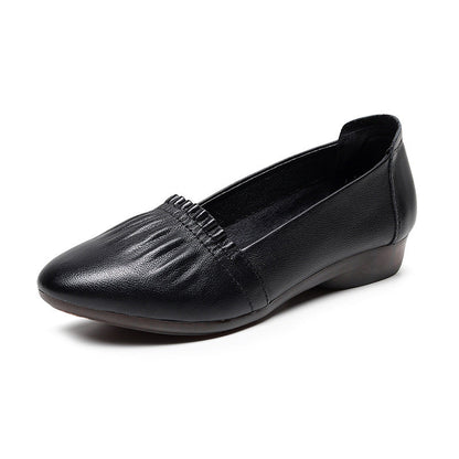 OrthoCare Flat Shoes In Genuine Leather, Unique Elegance