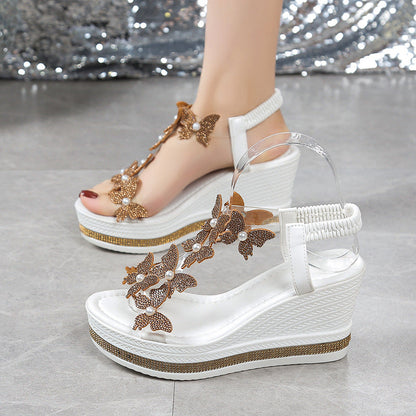 Jaeliana | Women’s Orthopedic Floral Wedge Platform Sandals